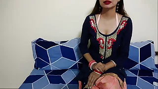 Indian close-up pussy shellacking to seduce Saarabhabhi66 to make her ready for long fucking, Hindi roleplay HD porn video